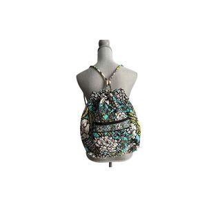 Vera Bradley‎ Sling Backpack Green Blue Floral